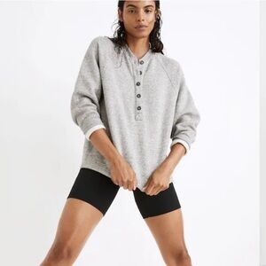 Madewell MWL Betterterry Henley Sweatshirt